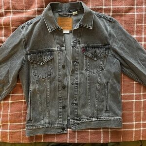 Levi’s Relaxed Trucker Men’s S Gray Grey